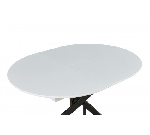 Стол 2303-1 white/black  Стул HERTA 13367  LIGHT BLUE