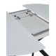 Стол 2303-1 white/black  Стул HERTA 13367  LIGHT BLUE