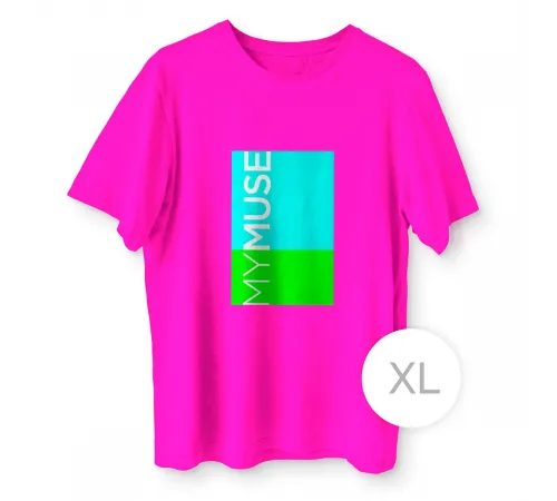 Футболка фуксия MyMuse размер XL