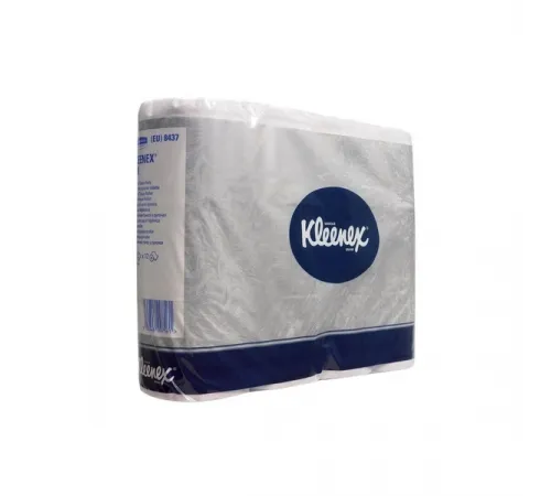 Туалетная бумага Kimberly-Clark  в стандартных рулонах Kleenex Performance двухслойная (8 пакетов х 12 рулонов)