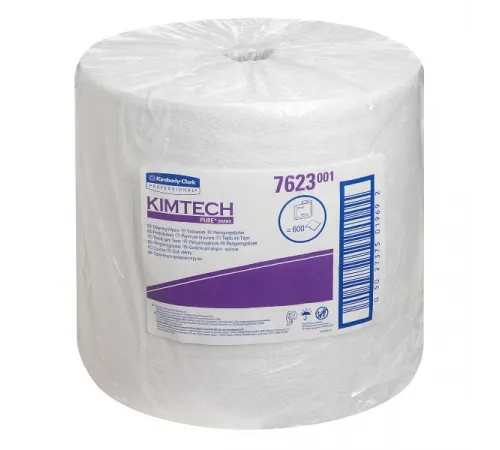 Протирочные салфетки Kimberly-Clark Kimtech pure - Большой рулон / Белый
