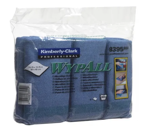Протирочные салфетки Kimberly-Clark Wypall микрофибра - Сложенная / Синий