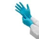 Нитриловые перчатки Kimberly-Clark KleenGuard® G10 Blue Nitrile - 24см, единый дизайн для обеих рук / Синий / XS