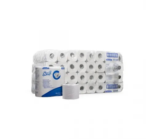 Туалетная бумага Kimberly-Clark  в стандартных рулонах Scott Performance двухслойная (96 рулонов x 25 метров)