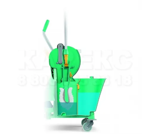 Уборочная тележка TTS Nick 15, с роликовым отжимом Dry, без ручки, колеса d 80 мм., одноведерная