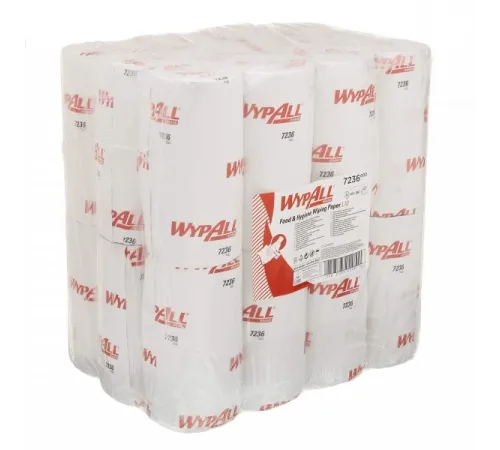 Протирочные салфетки WYPALL Wypall L10 - Компактный рулон / Белый