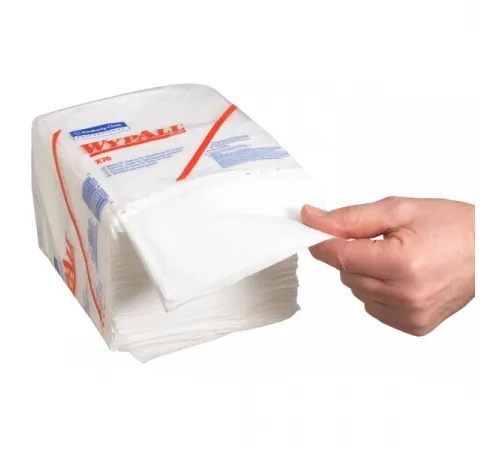 Cалфетки WYPALL Wypall X70 - Сложенные в 1/4 / Белый