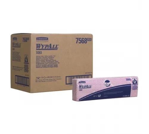 Салфетки WYPALL Wypall X80 - Сложенные / Красный