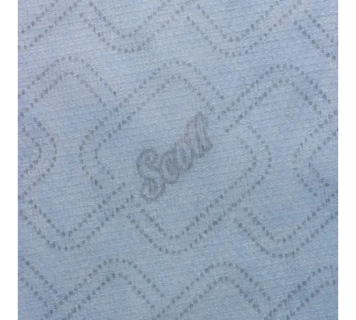 Бумажные полотенца Kimberly-Clark  в рулонах Scott® Essential синие однослойные (6 рулонов х 350 метров)