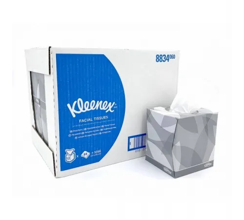 Косметические салфетки Kimberly-Clark KLEENEX®  для лица - В кубе / Белый