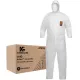 Комбинезон Kimberly-Clark  KLEENGUARD® A40 REFLEX Воздухопроницаемый  для защиты от брызг и твердых частиц с капюшоном / Белый / Размер: XL