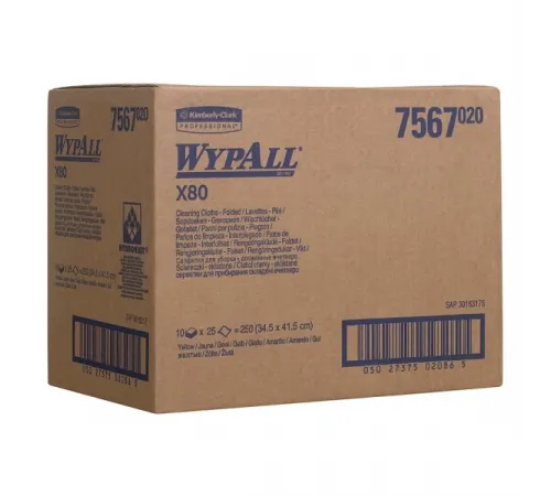 Салфетки WYPALL Wypall X80 - Сложенные / Желтый