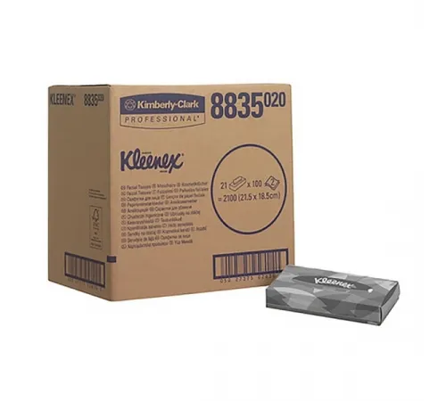Косметические салфетки Kimberly-Clark KLEENEX®  для лица - Стандартные / Белый