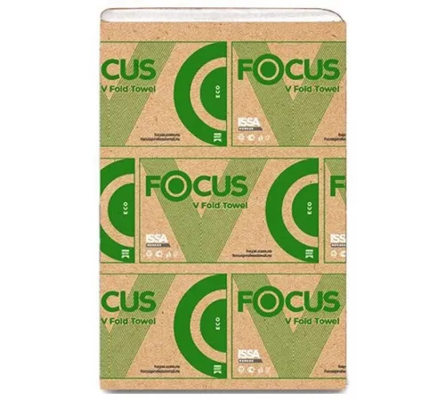 Бумажные полотенца Focus  в листах Focus Eco белые однослойные (15 пачек x 200 листов)