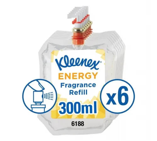 Освежитель воздуха Kimberly-Clark  KLEENEX® Аромат Energy - Сменный блок / Прозрачный /300 ml