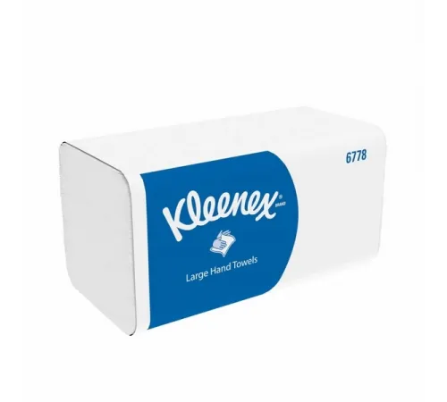 Бумажные полотенца Kimberly-Clark в пачках Kleenex® белые 2 слоя (15 пач х 124 листов)
