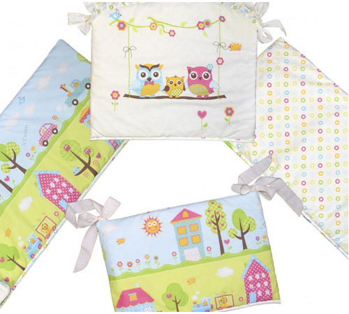 Бортики в кроватку L`Abeille Flip Flap