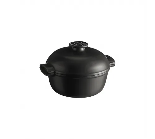 Кастрюля  2,0 л. d=22,5 см. h=18 см. с крышкой (индукция) графитовая керам Emile Henry /1/