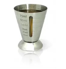 Джиггер 15-75 мл. d=55 мм. h=67 мм. нерж. с делениями VB /1/12/48/