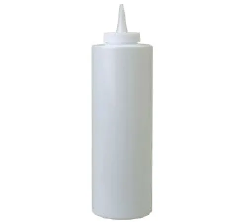 Емкость для соуса  375 мл. d=55 мм. h=215 мм. с крышкой белая MGprof /1/24/