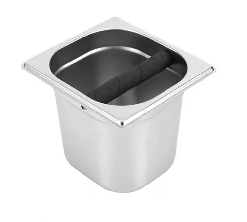 Нок-бокс металлический для кофейного жмыха 17,6*16,2*15 см. MGsteel  /1/24/