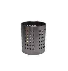 Емкость для столовых приборов (стакан) d=100 мм. h=125 мм. перфор. нерж. MGsteel /1/96/