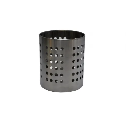 Емкость для столовых приборов (стакан) d=100 мм. h=125 мм. перфор. нерж. MGsteel /1/96/