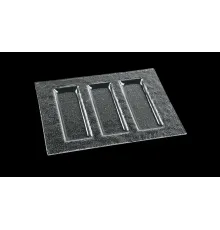 Менажница 3-х секц. 300*230 мм. стекло 3D /1/ АКЦИЯ