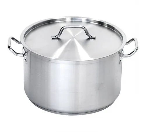 Кастрюля 14 л. нерж. d=30 см. h=20 см. тройное дно с крышк. MGsteel (индукция) /1/