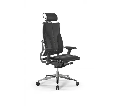 Кресло МЕТТА
 Move B2-10D - Infinity /Kc06/Nc06/D04P/H2cL-3D(M26.B32.G25.W03) (Черный (бежевая строчка))