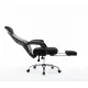 Кресло офисное / 007 NEW / full black черный пластик / черная ткань / черная сетка