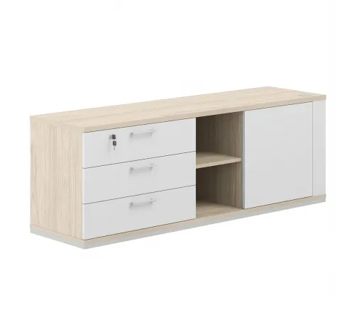 AG.295.AR.AR.WH.L / Тумба опорная 1638х450х580, левая / корпус:равелло, топ/дно:ак.равелло, фасады:белый