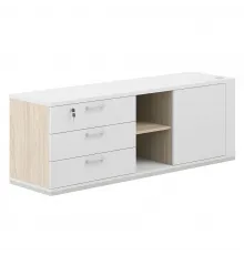 AG.295.AR.WH.WH.L / Тумба опорная 1638х450х580, левая / корпус:равелло, топ/дно:белый, фасады:белый