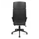 Кресло офисное / IQ / (black plastic, dark grey) черный пластик / темно-серая ткань