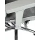 Кресло офисное / Kron aluminium grey / серый пластик / серая сетка / алюминиевая база