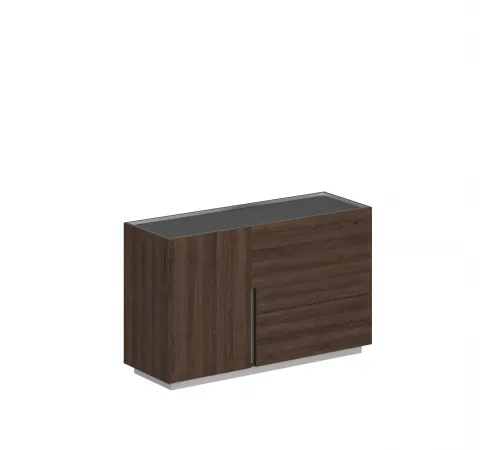 OL-20-14.DT.DT.DT.R / Шкаф 1600x550x975, правый / корпус: дуб табак, фасады: дуб табак