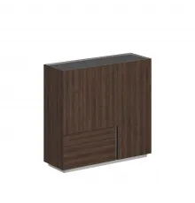 OL-20-17.DT.DT.DT.L / Шкаф 1600x550x1520, левый / корпус: дуб табак, фасады: дуб табак