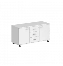 Тумба сервисная с 3 ящ. 1204х460х619 (метаб), с замком, 2 фасадами