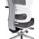 Кресло офисное / Hero white / белый пластик / серая сетка