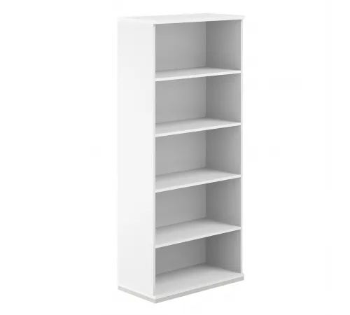 AG.210.WH.WH / Стеллаж 5 ур. 800х400х1833 / корпус: белый, топ/дно: белый, фасады: белый