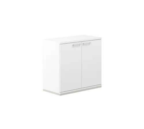 AG.204.WH.WH.WH / Шкаф 2 ур. 800х400х750 / корпус: белый, топ/дно: белый, фасады: белый
