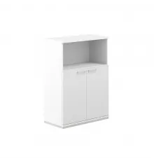 AG.216.WH.WH.WH / Шкаф 3 ур. 800х400х1111 с нишей / корпус: белый, топ/дно: белый, фасады: белый
