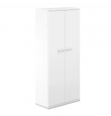 AG.210.WH.WH.WH / Шкаф 5 ур. 800х400х1833 с высокими дверями / корпус: белый, топ/дно: белый, фасады: белый