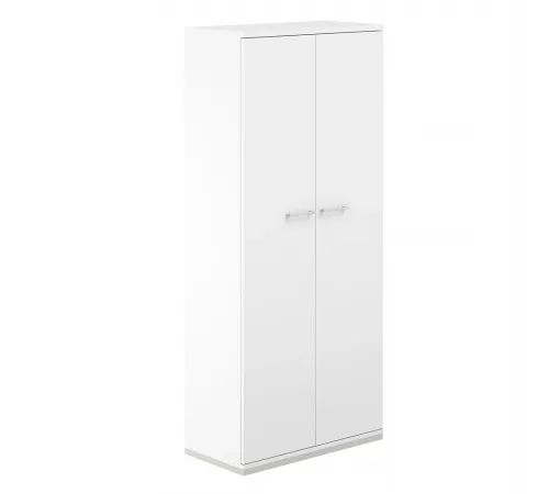 AG.210.WH.WH.WH / Шкаф 5 ур. 800х400х1833 с высокими дверями / корпус: белый, топ/дно: белый, фасады: белый