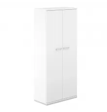 AG.221.WH.WH.WH / Гардероб 800х400х1833 / корпус: белый, топ/дно: белый, фасады: белый