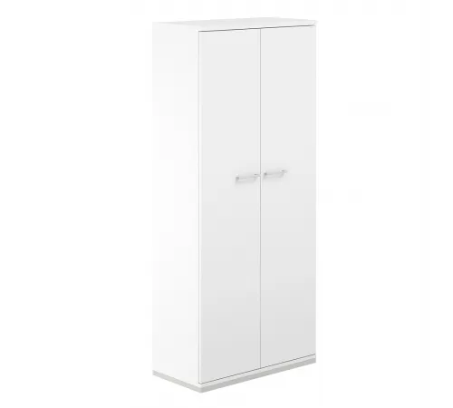 AG.221.WH.WH.WH / Гардероб 800х400х1833 / корпус: белый, топ/дно: белый, фасады: белый