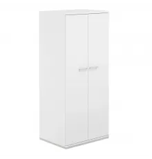 AG.222.WH.WH.WH / Гардероб 800х600х1833 / корпус: белый, топ/дно: белый, фасады: белый