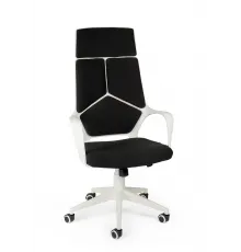 Кресло офисное / IQ / (white+black) белый пластик / черная ткань