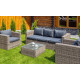 Лаунж-зона KARL с трёхместным диваном (серая)