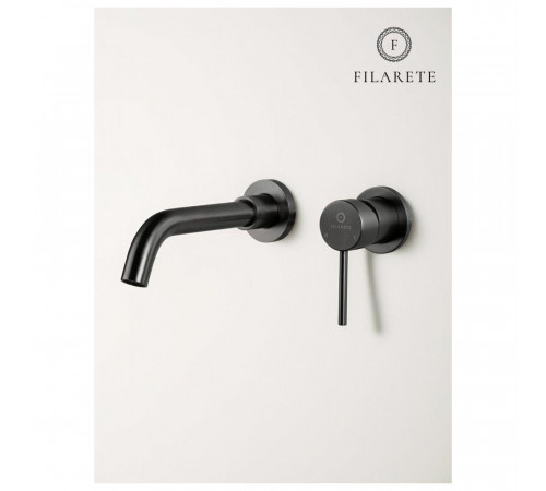 Смеситель для раковины встраиваемый FILARETE Roun FL4020BG, графит